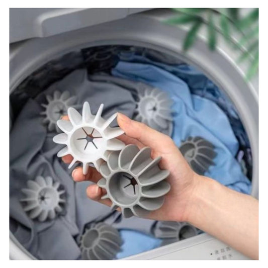Laundry Dryer Ball Set, 10 Pack Reusable Washer Balls, Grey and White