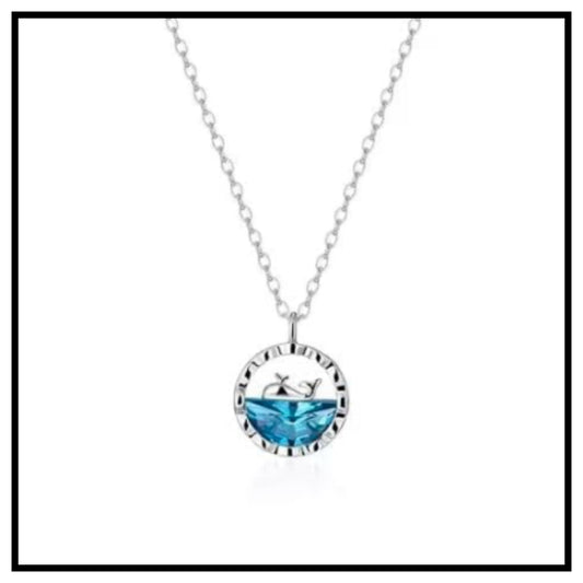 Elegant Ocean Theme Dolphin Pendant