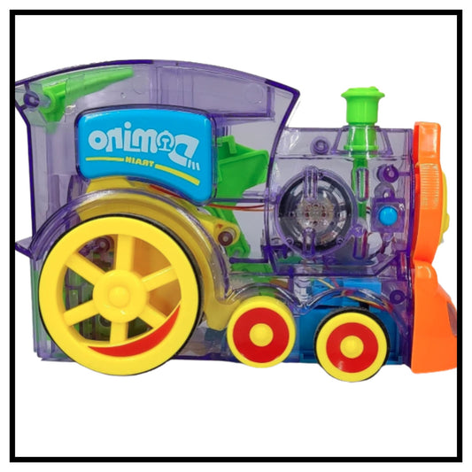 Domino Rally Train Model with Lights and Sounds