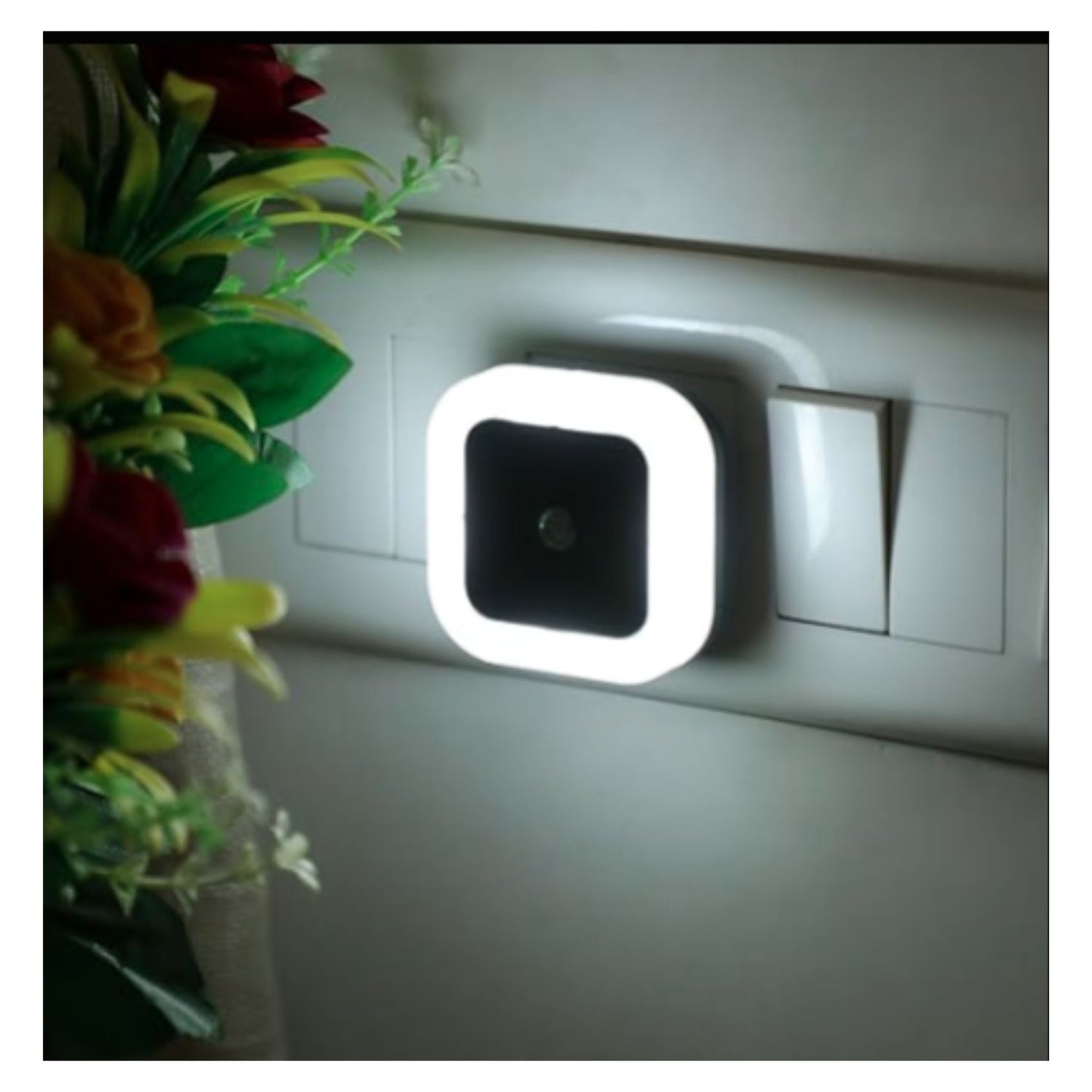 Motion Sensor Square Led Ceiling Light Flush Mount Garage Wall Lamp Warm White Light (Pack Of 2)