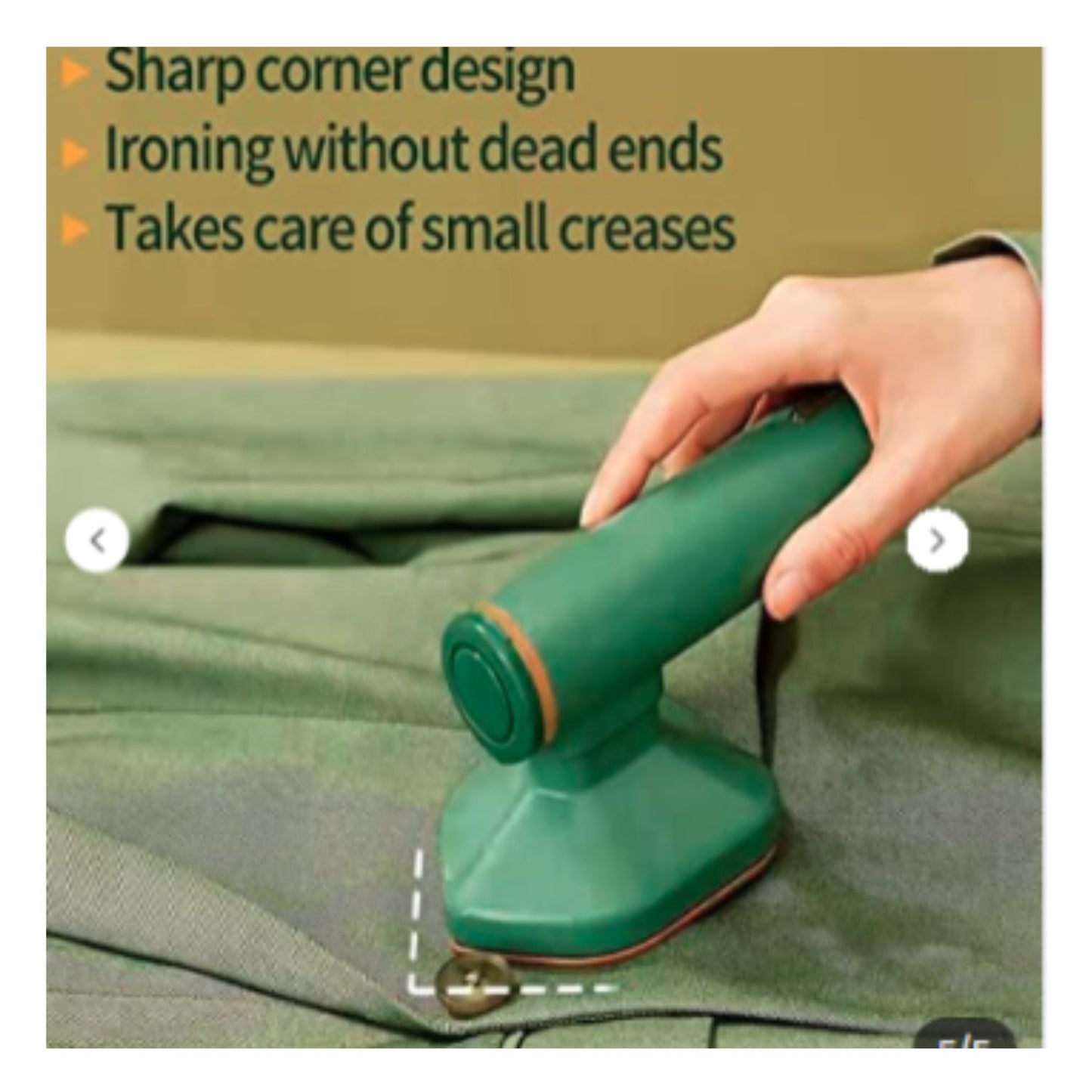 Portable Micro Steam Iron, Green Iron Handheld Garment Steamer