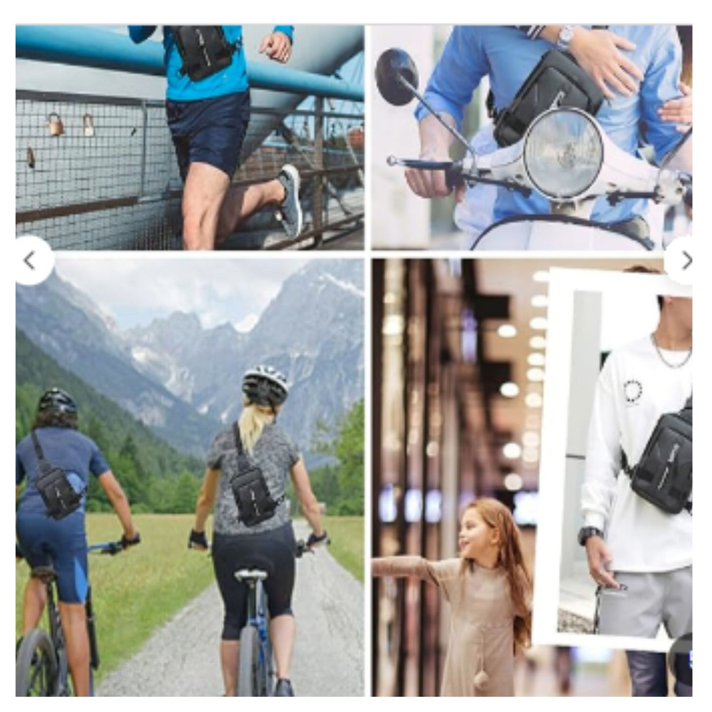 Waterproof Chest Sling Bag for Men Shoulder Gadget Organizer Crossbody Backpack