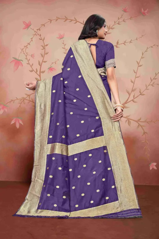 Cotton Saree The Graceful Violet Glow Collection ( wine, OS )