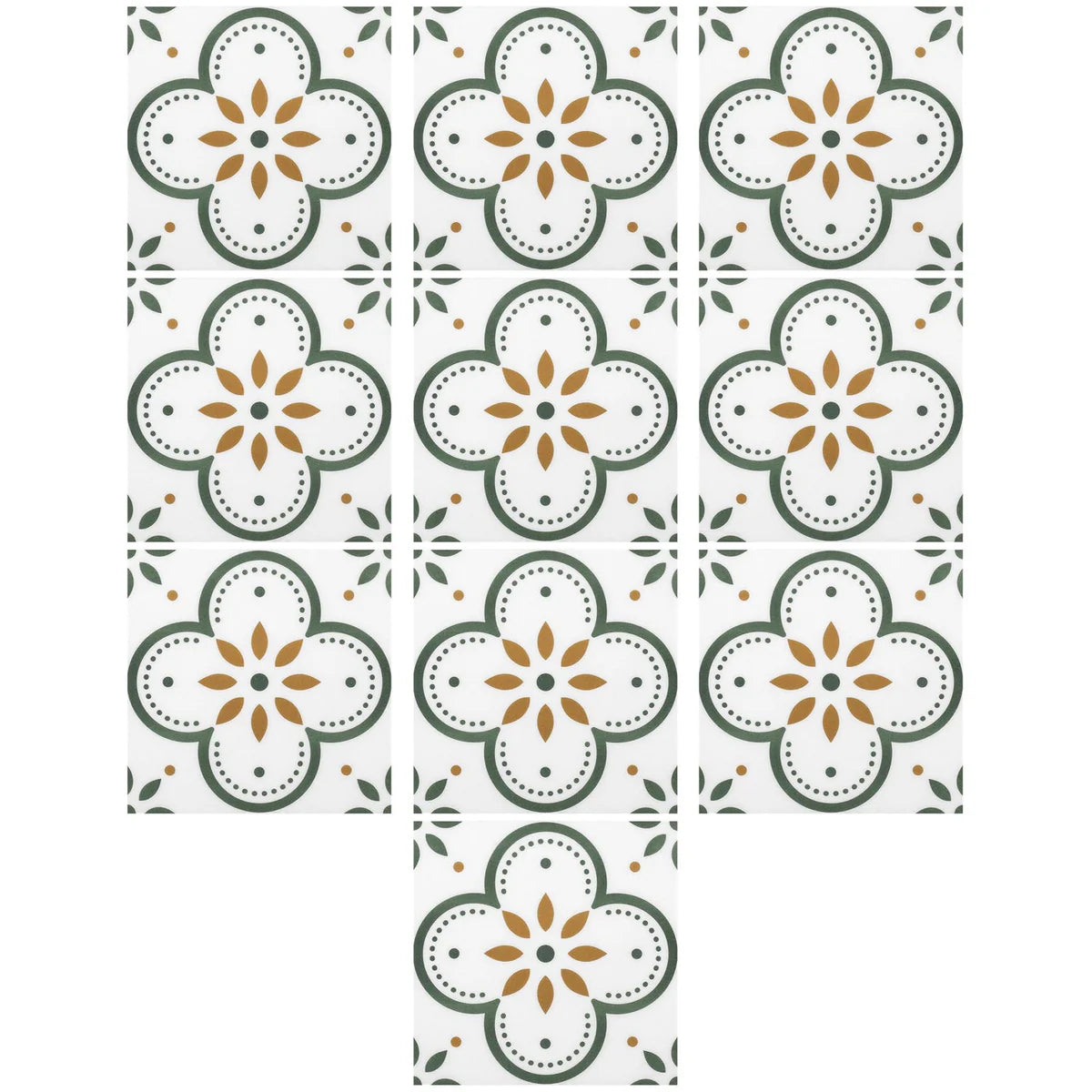 Peel and Stick Floor Tiles Kitchen / Bathroom Backsplash Sticker Detachable Waterproof DIY Tile Stickers for Wall Decoration Tiles Home Decoration (8x8 Inch / 10 Pcs Set)