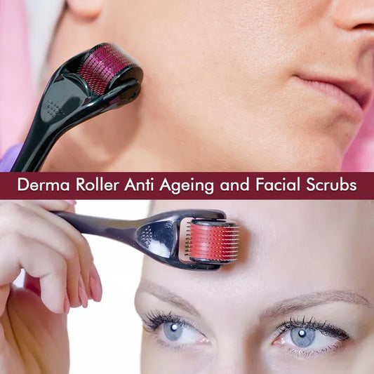 6601 Derma Roller Anti Ageing And Facial Scrubs Polishes Scar Removal Hair Regrowth (0.75mm)