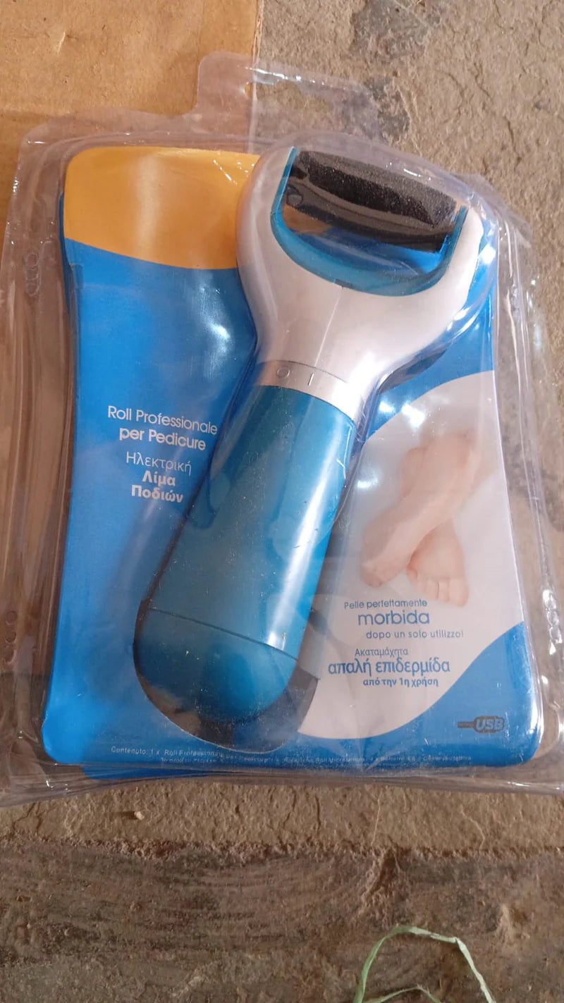0229 Electronic Dry Foot File, Callous Remover for Feet, Electric Foot with Roller Hard and Dead Skin- Regular Coarse, baby smooth feet in minutes.