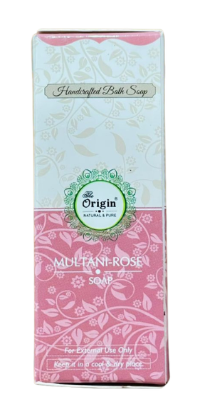 Multani-Rose 125 GRM (Box) Coconut oil Handmade Natural Pure soap(Pack of 3)