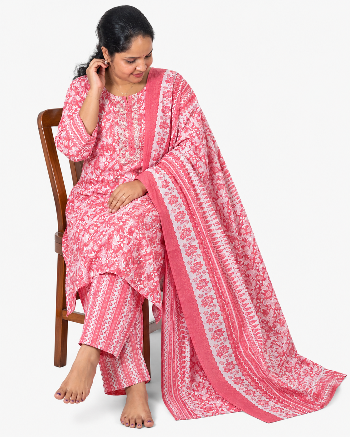 REGHA CHURIDAR-TERRACOTTA( 414138) (5XL)