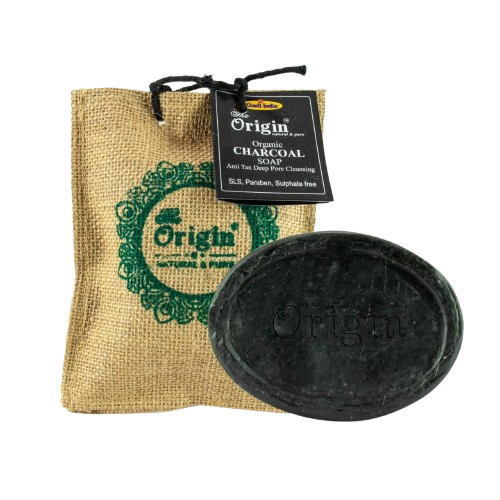 Charcoal soap 150 GRM (Bag) Coconut oil Handmade Natural Pure soap(Pack of 3)