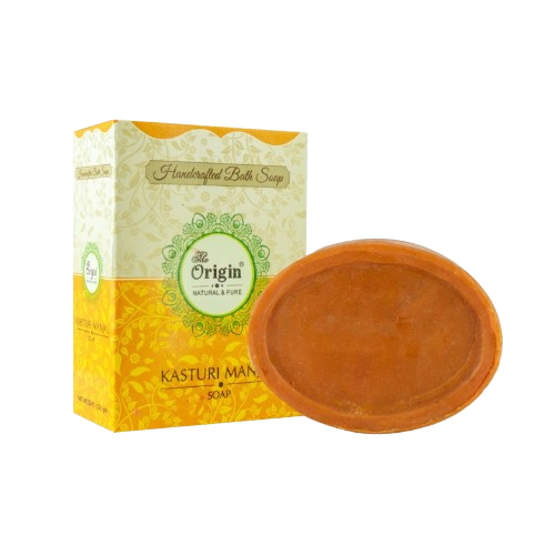 Kasturi Manjal 125 GRM (Box) Coconut oil Handmade Natural Pure soap(Pack of 3)