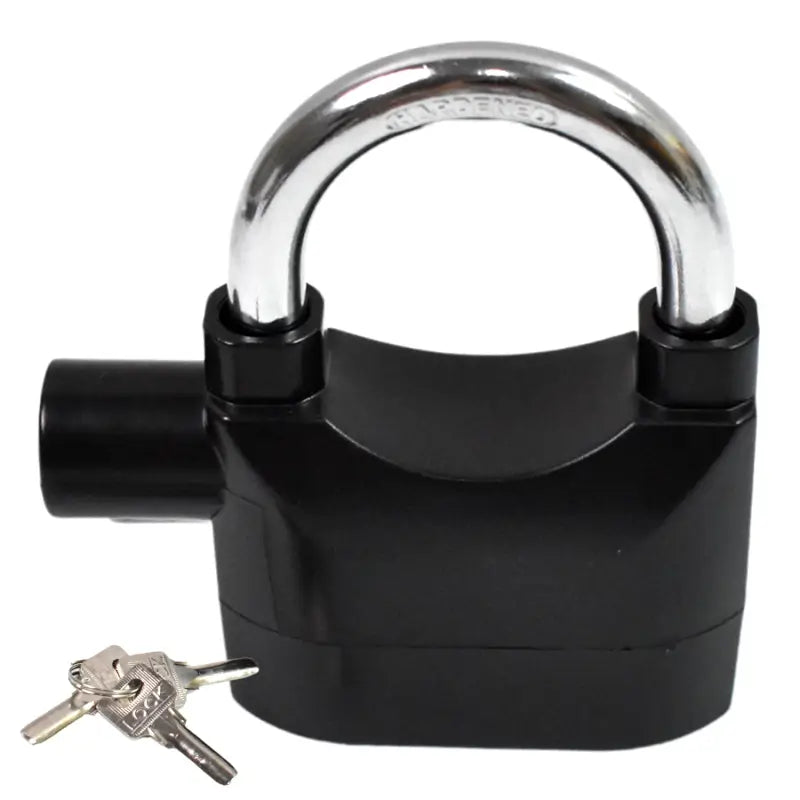 Waterproof Siren Alarm Padlock Anti-Theft Security Lock with 3 Keys ( default, Standard ).