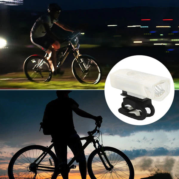 USB Rechargeable 400 Lumen Bicycle Front Headlight Cycle Light Set
