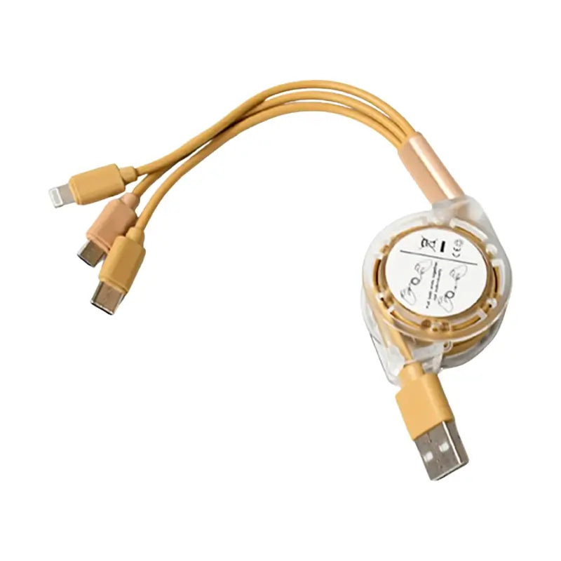 Retractable 3-in-1 Charging Cable – USB-C & Micro