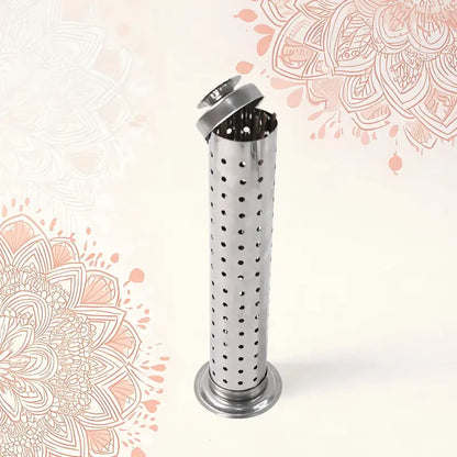 Stainless Steel Agarbatti Stand with Ash Catcher â€“ Incense Stick Holder for Home & Office (1 Pc). ( default, Standard )