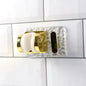 Wall Mounted Broom & Mop Holder with Strong Grip Clips Self-Adhesive Cleaning Tool Organizer (1 Pc)