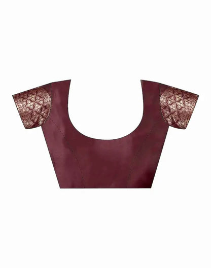 Jacquard Saree  Timeless Grace Collection ( maroon, OS )
