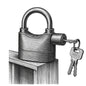 Antigrip Alarm Lock, Sensor Alarm Lock for Home, Office and Bikes, Security Lock, Standard Size