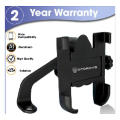 Bike Mount Holder for Navigation 360 Degree Rotating Handlebar