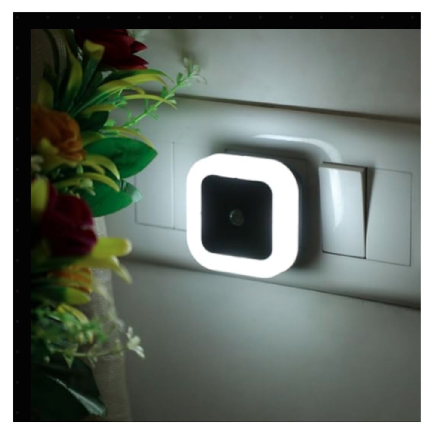 Motion Sensor Square Led Ceiling Light Flush Mount Garage Wall Lamp Warm White Light (Pack Of 2)