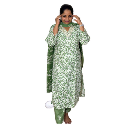 Regha Churidar Green 3XL - S.NO 414138