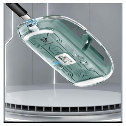 Transparent Wireless and Bluetooth Rechargeable Mouse