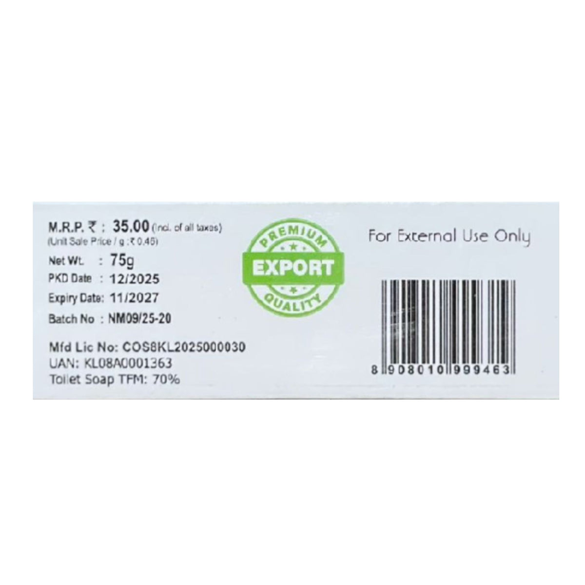 Neem Soap 75 GRM (Box) Coconut oil Handmade Natural Pure soap(Pack of 3)
