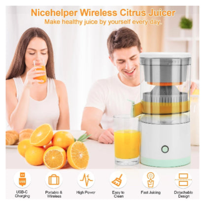 Electric Juicer Orange Squeezer Citrus Press Lemons, Portable USB Charging Electric Juicer