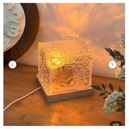 Rotating Water Ripple Night Light Aura Lamp
