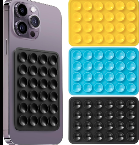 Phone Case Anti-Slip Silicone Back Cover Multipurpose Hands-Free Sticky Pads
