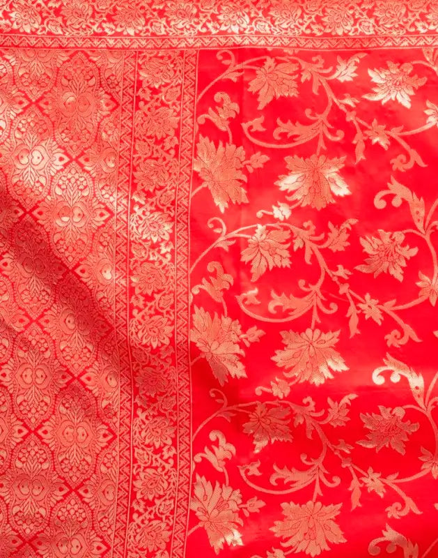 Jacquard Saree  Everyday Elegance Collection ( red, OS )