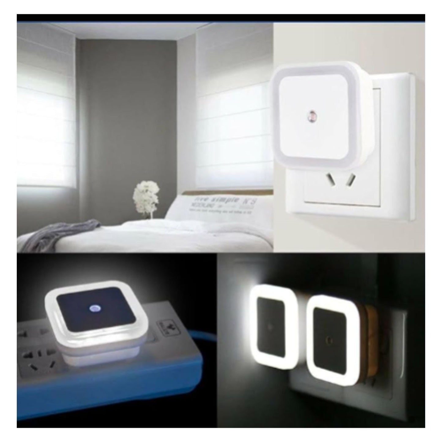 Motion Sensor Square Led Ceiling Light Flush Mount Garage Wall Lamp Warm White Light (Pack Of 2)