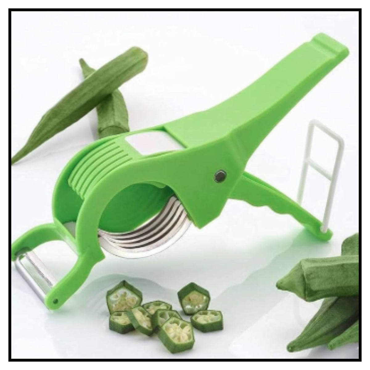 Plastic 2 in 1 Vegetable & Fruit Multi Cutter with Peeler