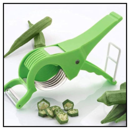 Plastic 2 in 1 Vegetable & Fruit Multi Cutter with Peeler