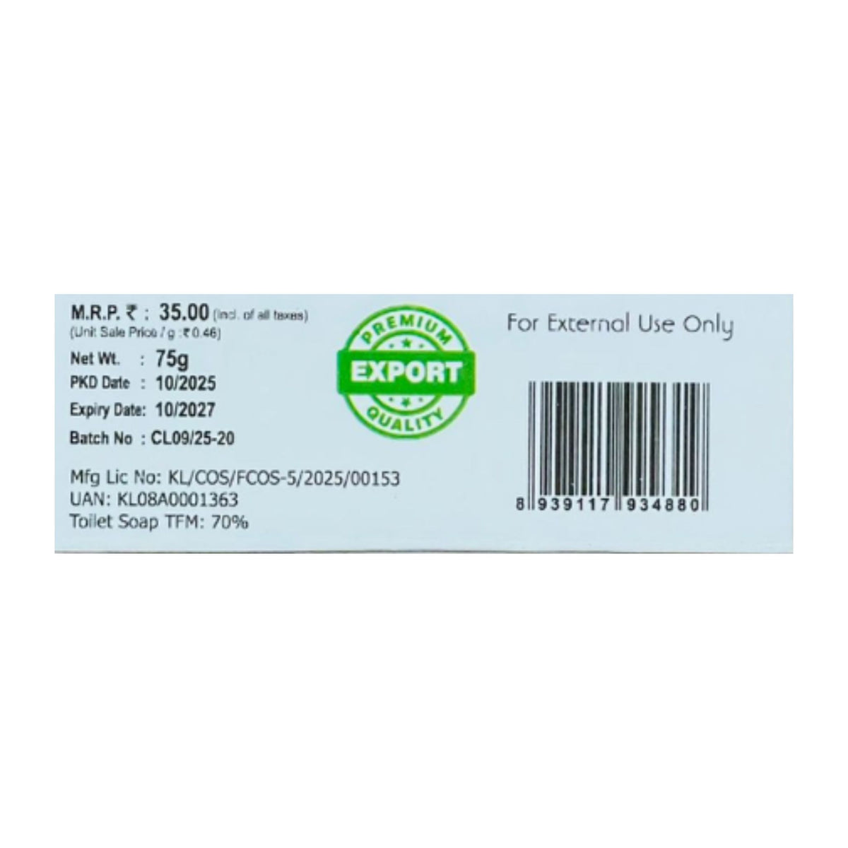 Charcoal Soap 75 GRM (Box) Coconut oil Handmade Natural Pure soap(Pack of 3)
