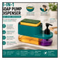 Soap Dispenser for Kitchen | 3 in 1 Soap Dispenser for Kitchen (Sponge Free) with Sponge Holder
