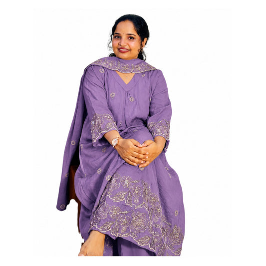 Mayuri Churidar Purple - S.NO 406118