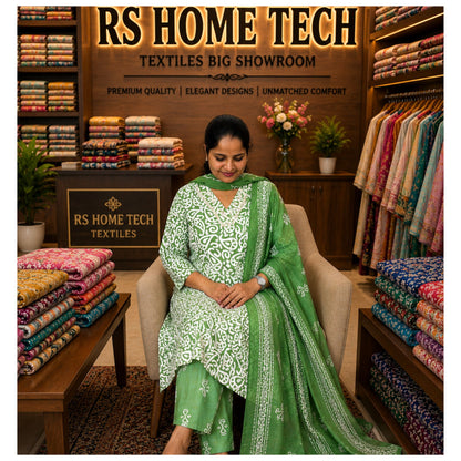 Regha Churidar Green 3XL - S.NO 414138