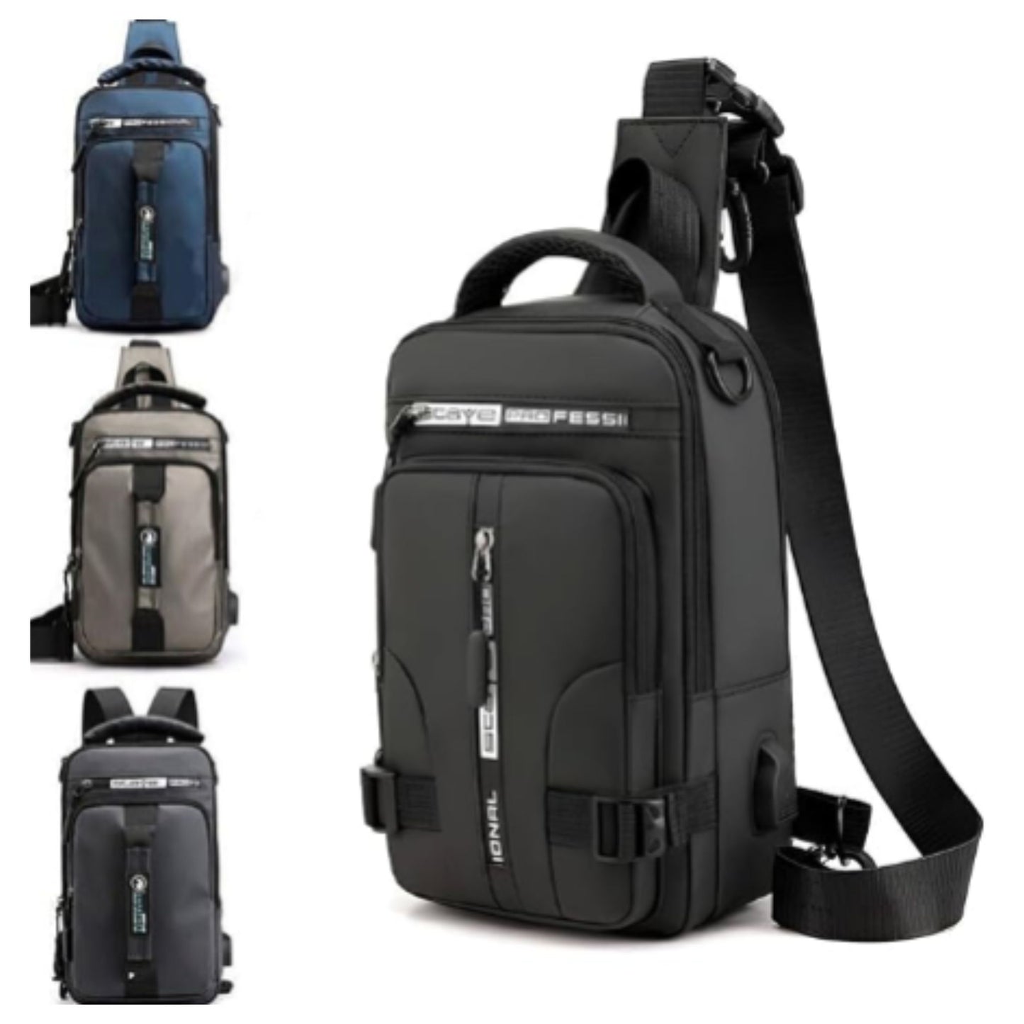 Waterproof Chest Sling Bag for Men Shoulder Gadget Organizer Crossbody Backpack