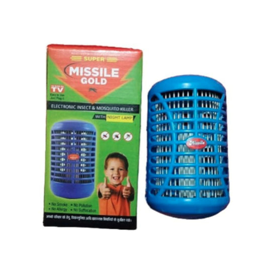 Electric Super Missile Gold Mosquito Killer Repellent Shock Night Lamp Trap Machine