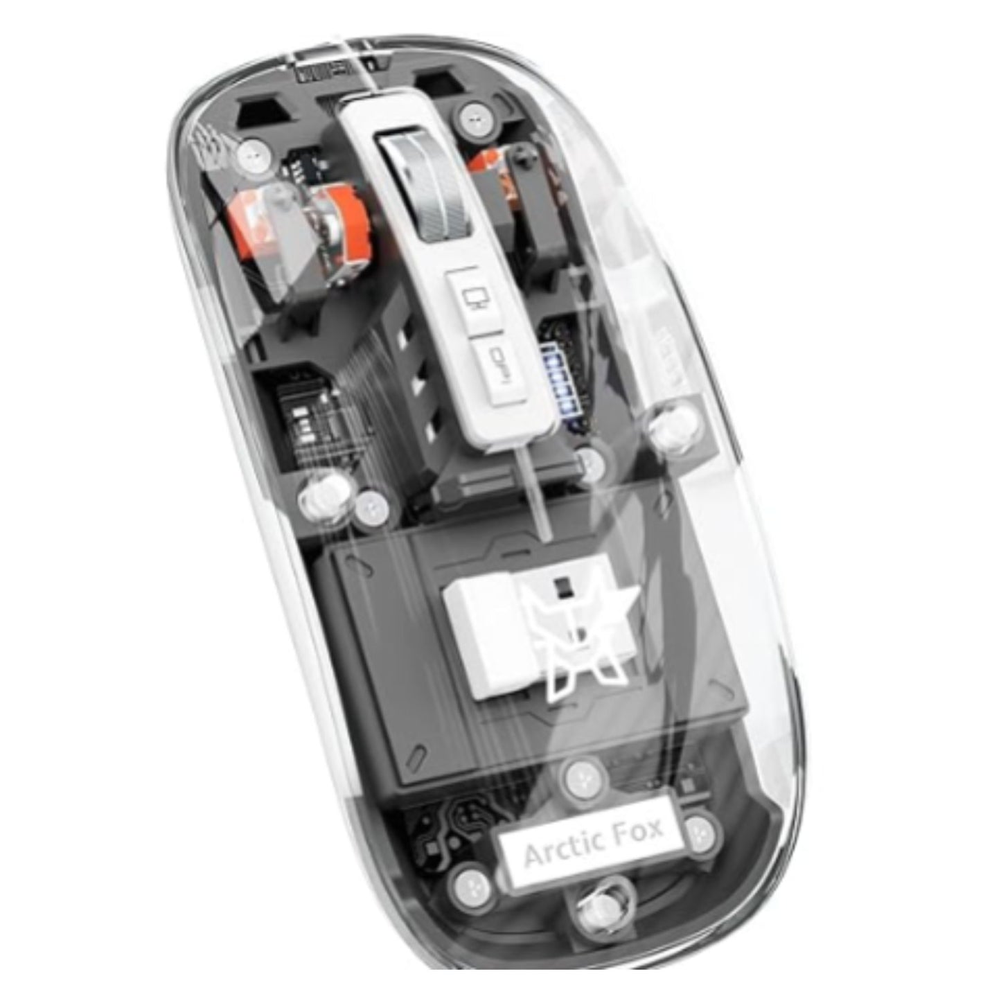 Transparent Wireless and Bluetooth Rechargeable Mouse
