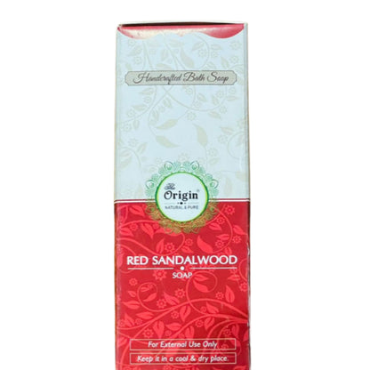 Red Sandalwood Soapn125 GRM (Box) Coconut oil Handmade Natural Pure soap(Pack of 3)