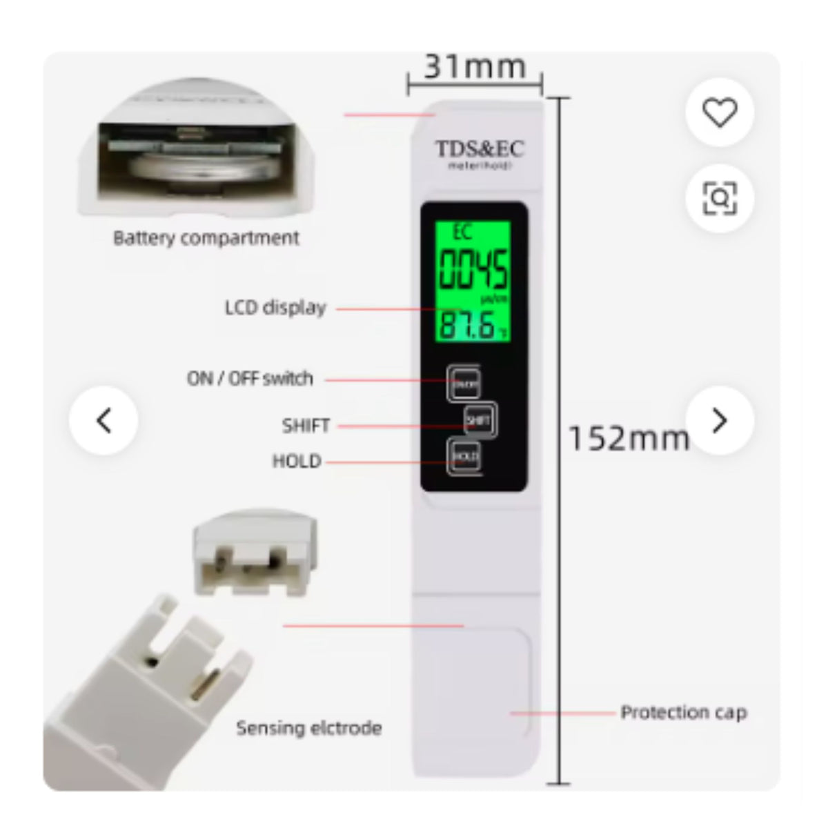 Water Quality Tester, Ppm Tester For Water Testing