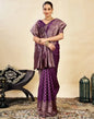 Jacquard Saree  Everyday Elegance Collection ( Wine, OS )