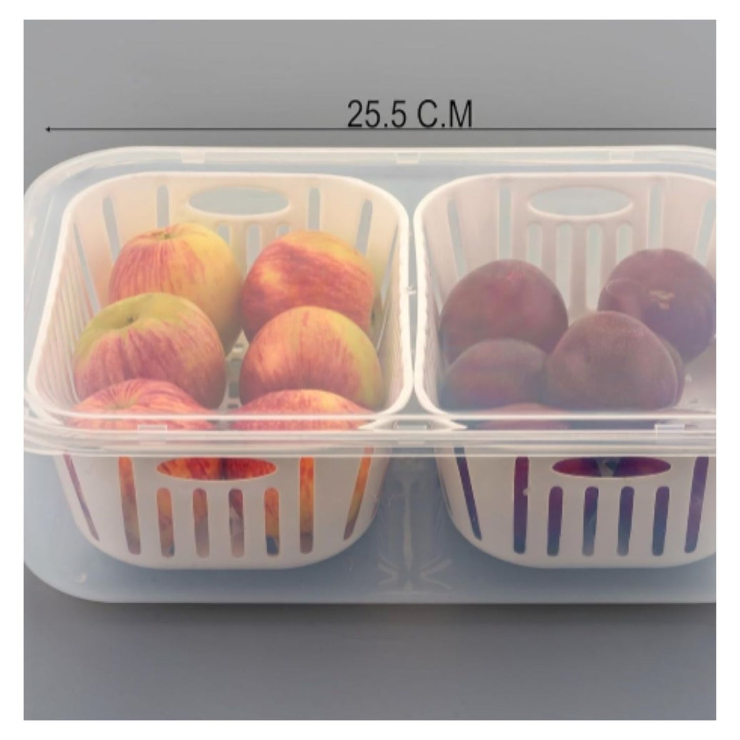 2 Compartments Food Container Leakproof Fresh-Keeping Storage Box