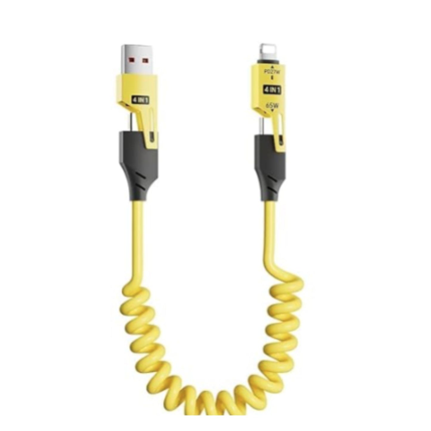 4 in 1 Spring Charging Cable