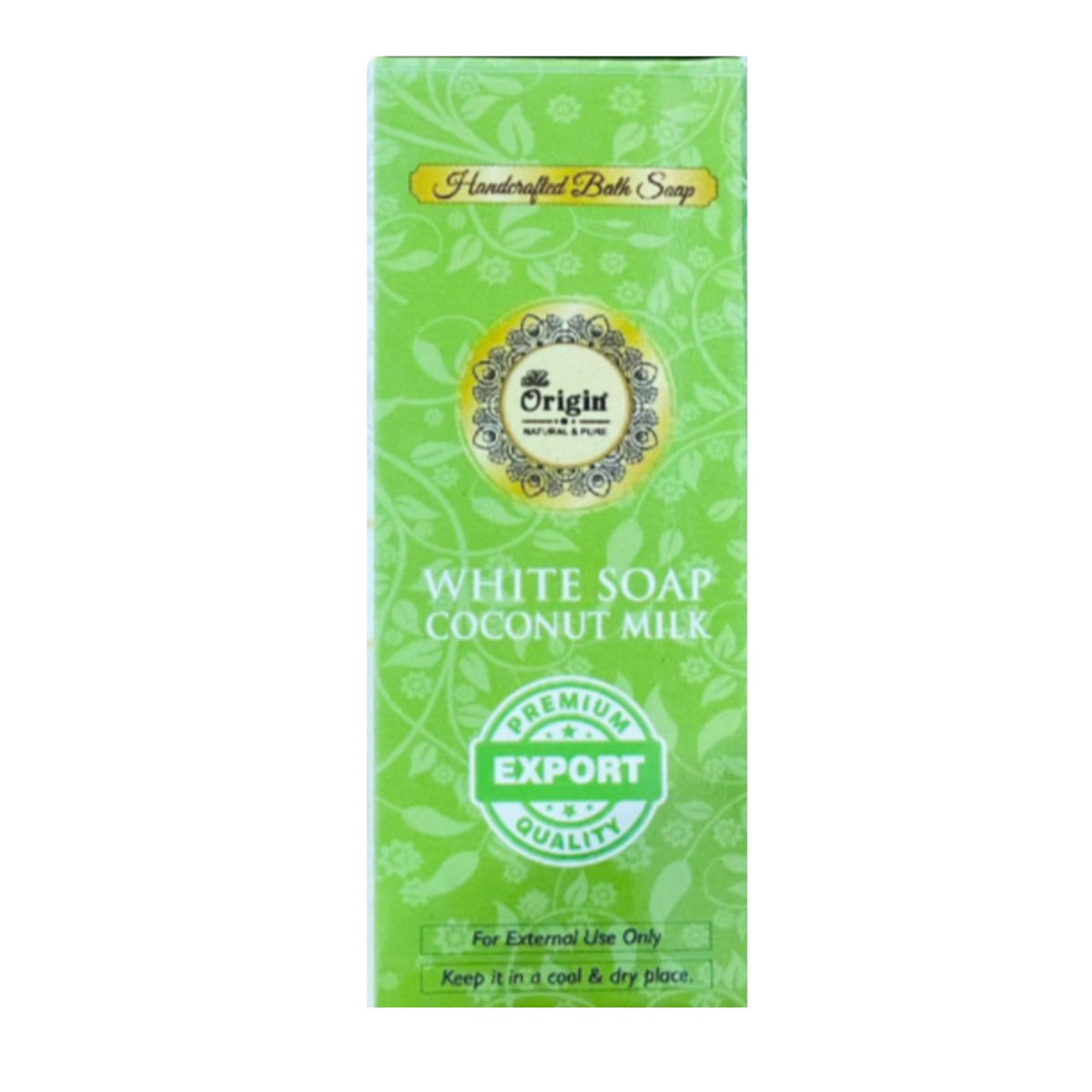 White soap coconut milk 125 GRM (Box) Coconut oil Handmade Natural Pure soap(Pack of 3)