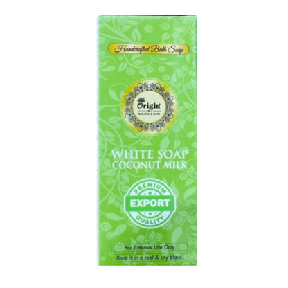 White soap coconut milk 125 GRM (Box) Coconut oil Handmade Natural Pure soap(Pack of 3)