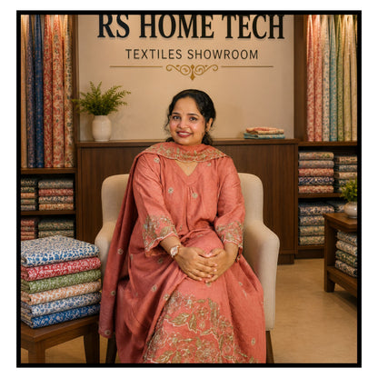 Mayuri Churidar Terracotta - S.NO 406118