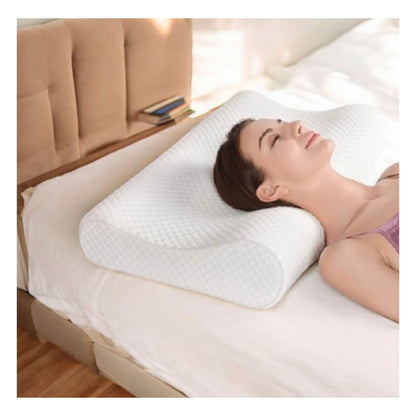 Memory Foam Solid Orthopaedic  Pillow White