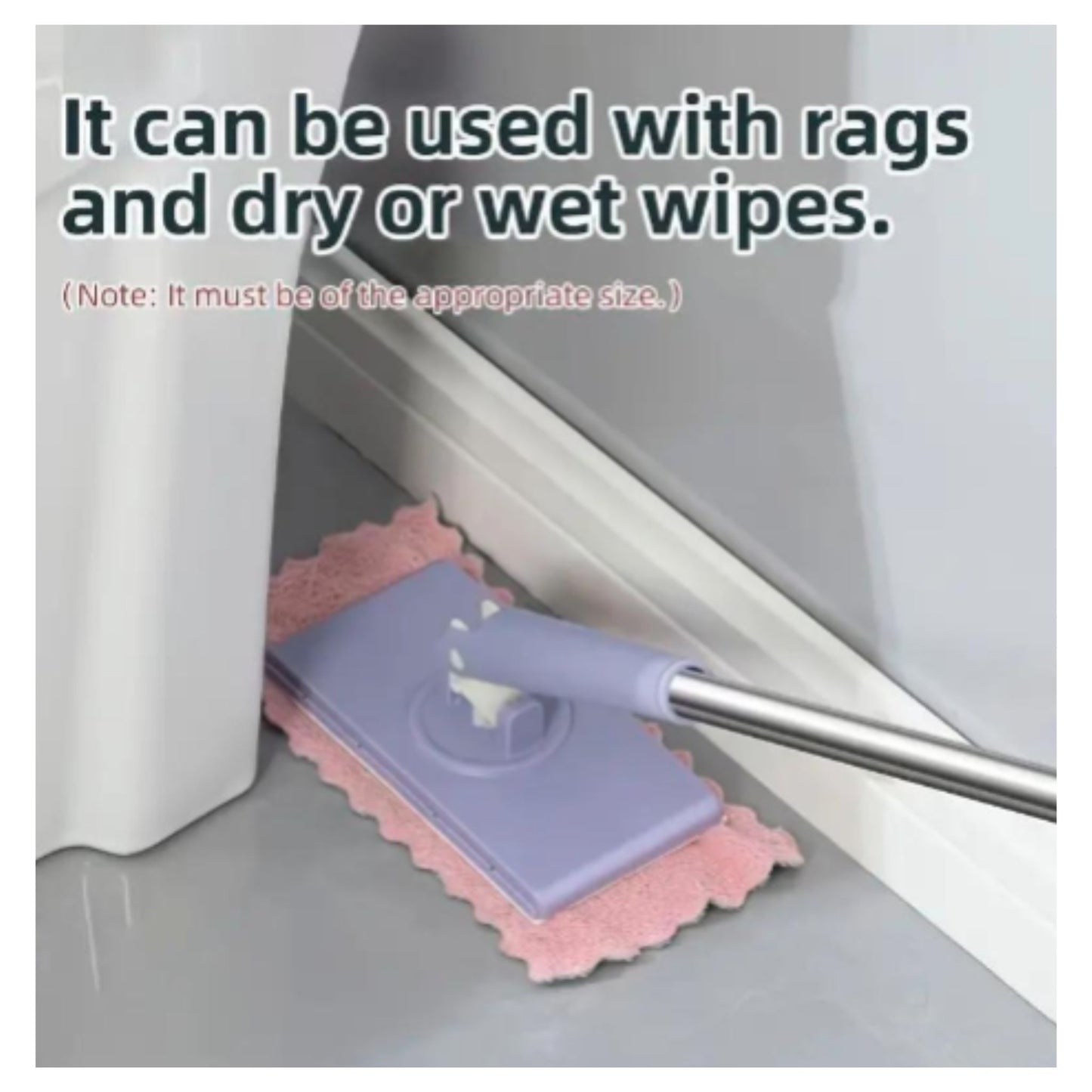 Easy-Clean Mini Mop With Auto Cloth Grip